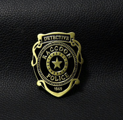 Resident Evil Raccoon Detective Badge