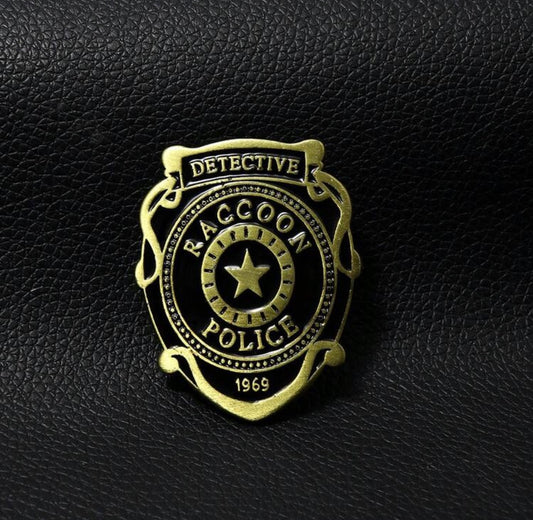 Resident Evil Raccoon Detective Badge