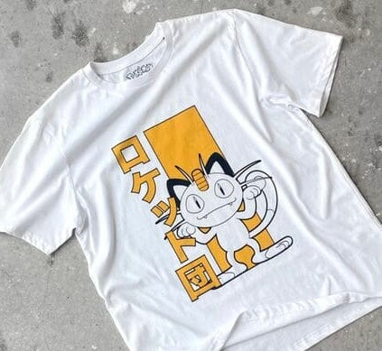 Pokemon Meowth White T-Shirt