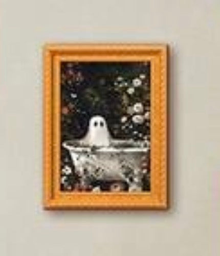 Ghost Mini Framed Print Fridge Magnet