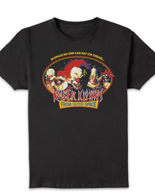 Killer Klowns from Outer Space: In Space No One Can Eat Ice Cream Black T-Shirt