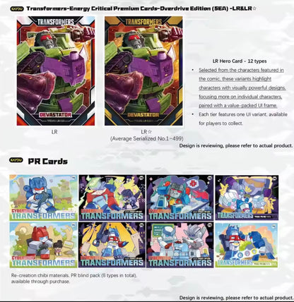 Transformers Energy Critical Premium Cards Overdrive Edition Booster Pack (CN)