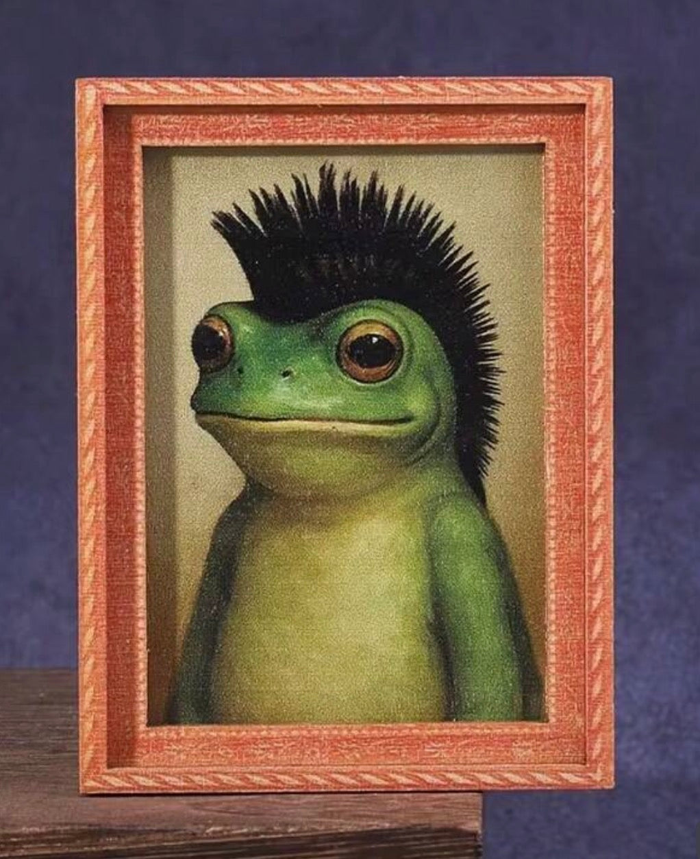 Frog Antique Portrait Fridge Magnet