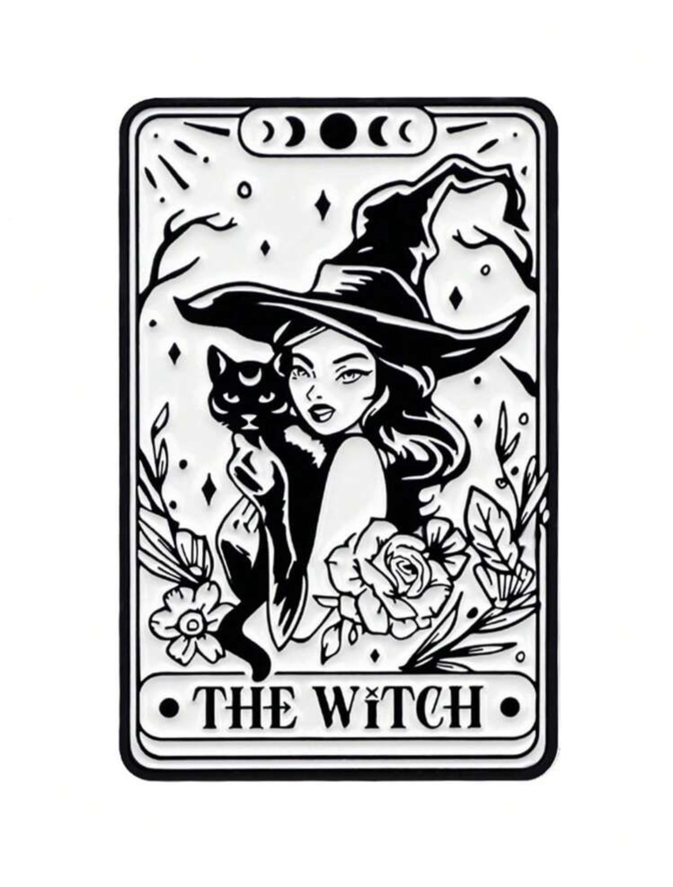 The Witch Tarot Card Pin Badge
