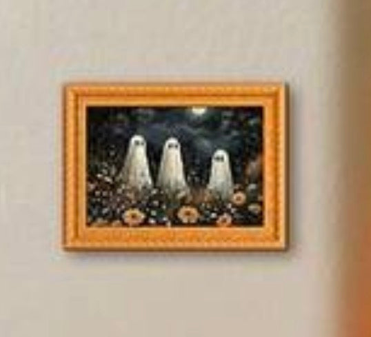 Ghost Mini Framed Print Fridge Magnet