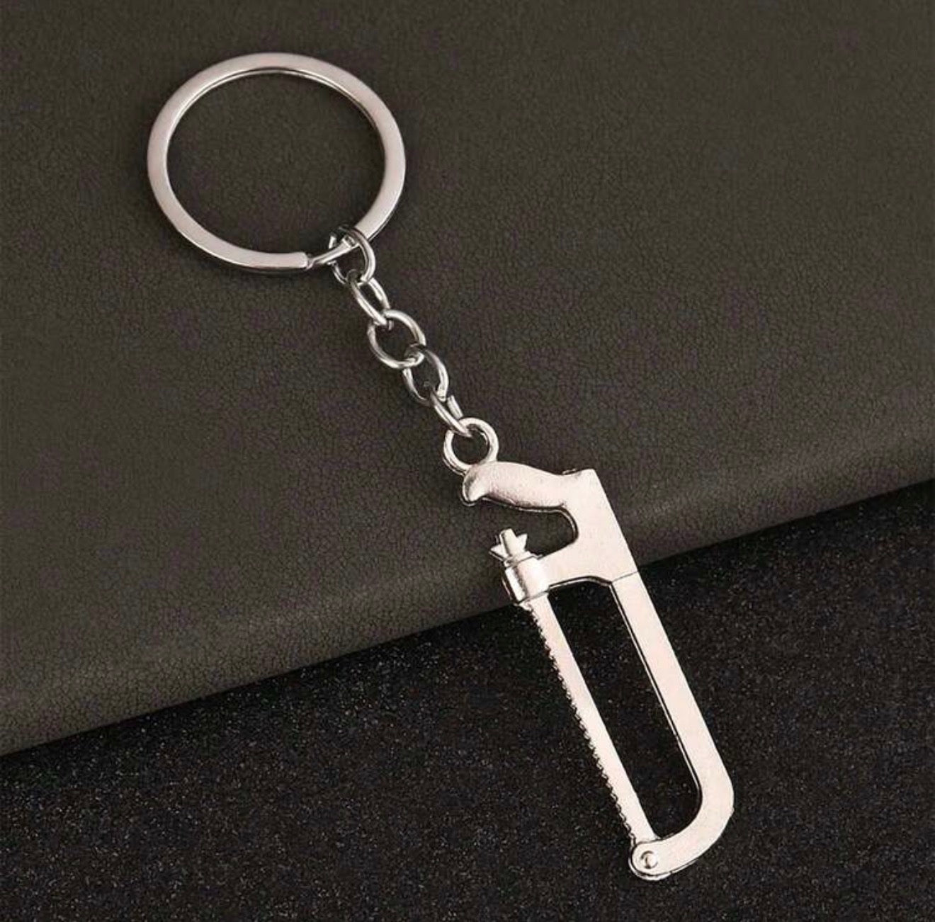 Hacksaw Metal Keychain