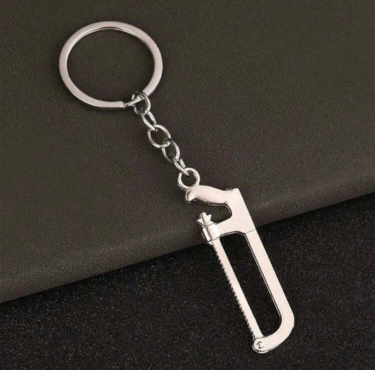 Hacksaw Metal Keychain