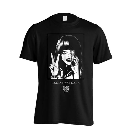Zombie Makeout Club: Good Vibes Black T-Shirt