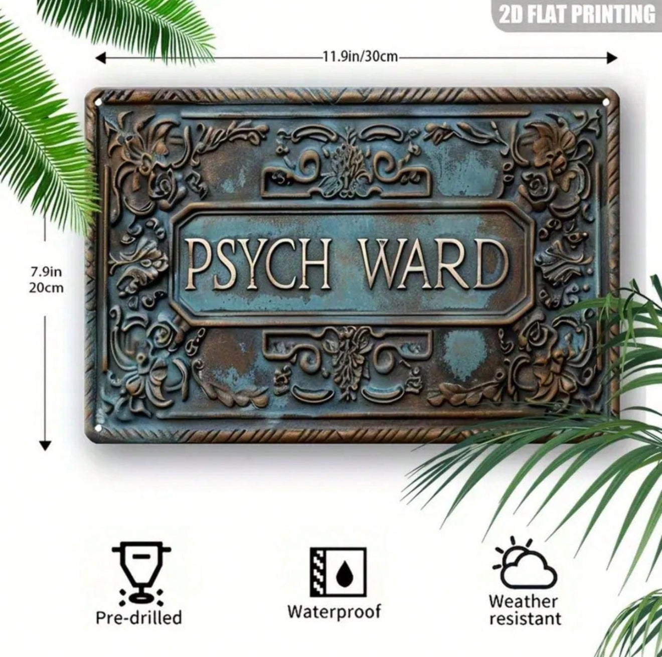 Psych Ward Vintage Tin Sign