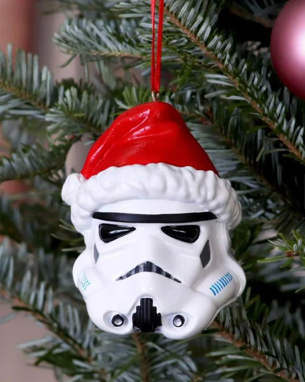 Original Stormtrooper Santa Hat Hanging Ornament
