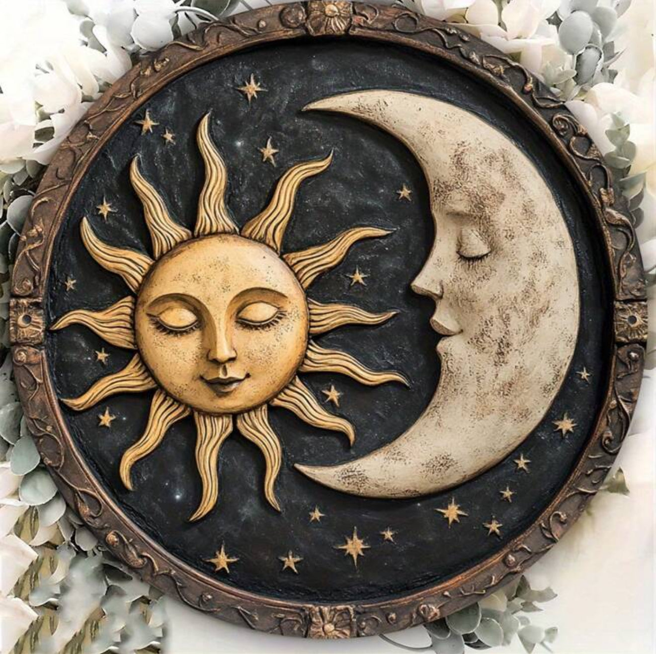 Sun & Moon Metal Sign