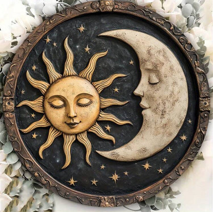 Sun & Moon Metal Sign