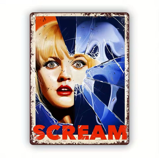 Scream A4 Vintage Tin Sign