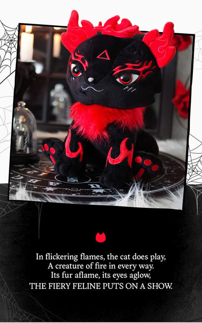 Element Cats: Fire Plush Kreeptures by Killstar
