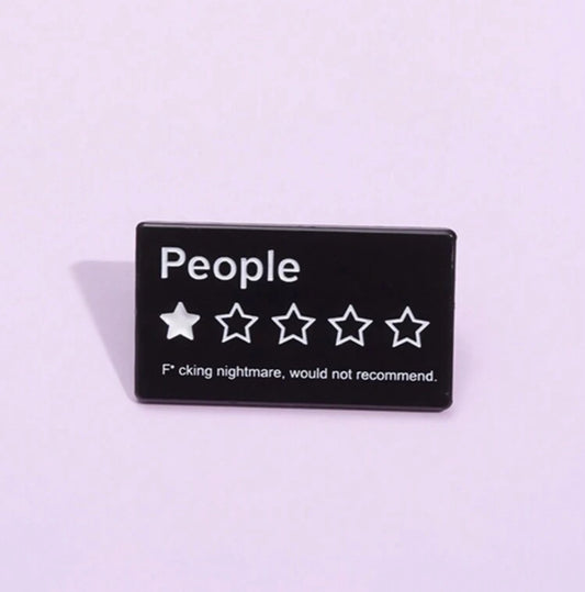 People 1* Review Pin Badge