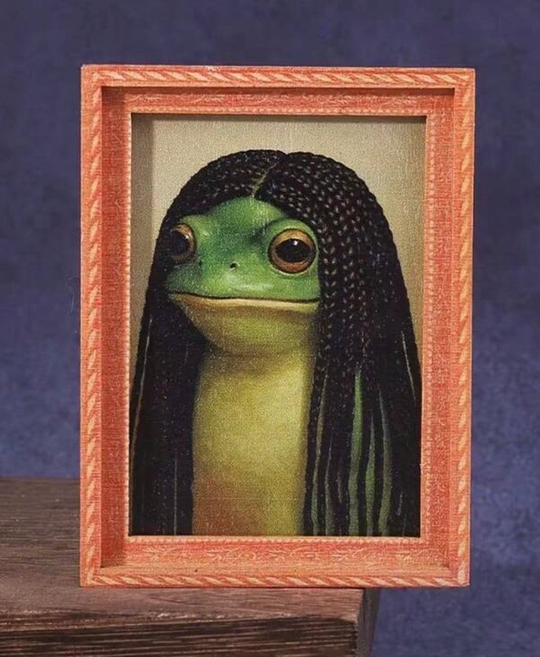 Frog Antique Portrait Fridge Magnet