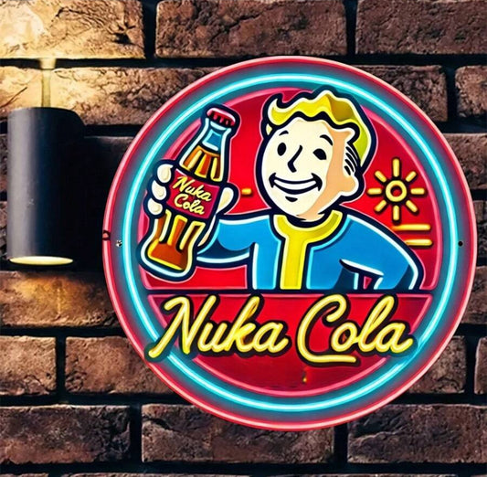 Fallout Nuka Cola Metal Sign