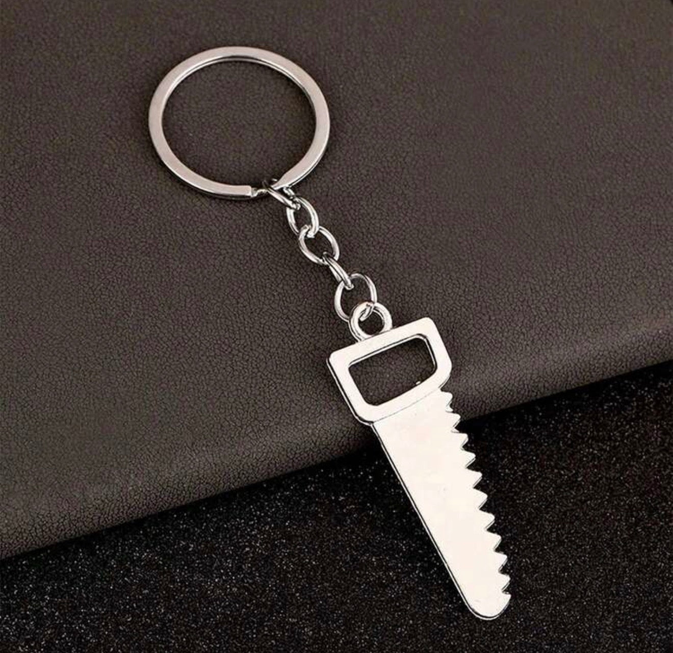 Saw Metal Keychain