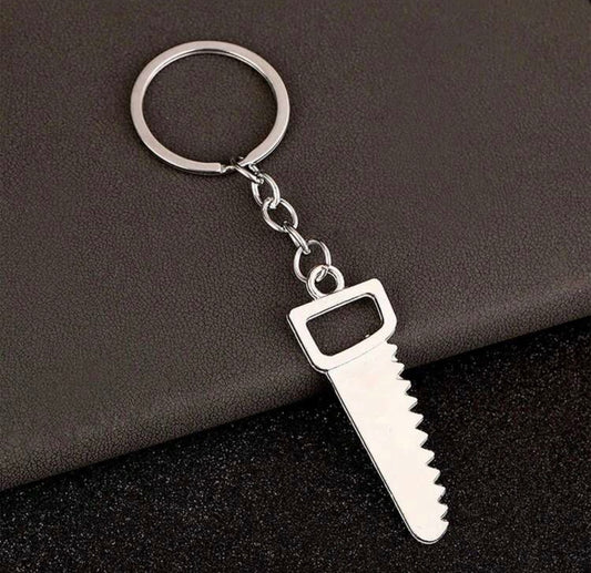 Saw Metal Keychain