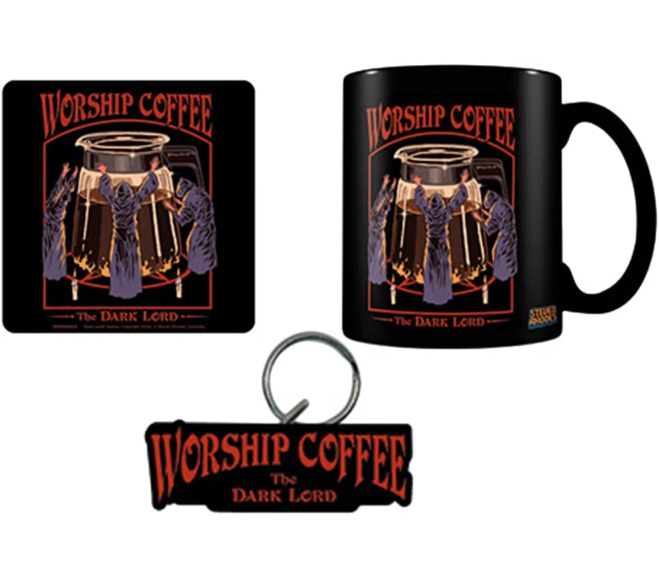 Coffee Worship: The Dark Lord Mug Gift Set by Steven Rhodes