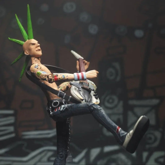 Guitar Hero Johnny Napalm with Green Mohawk Action Figure