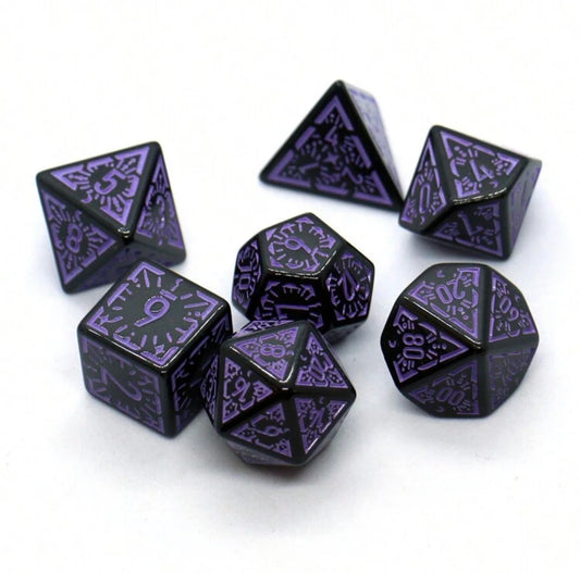 Deep Purple 7pc Dice Set