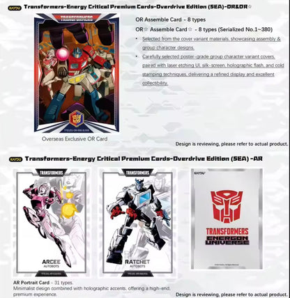 Transformers Energy Critical Premium Cards Overdrive Edition Booster Pack (CN)
