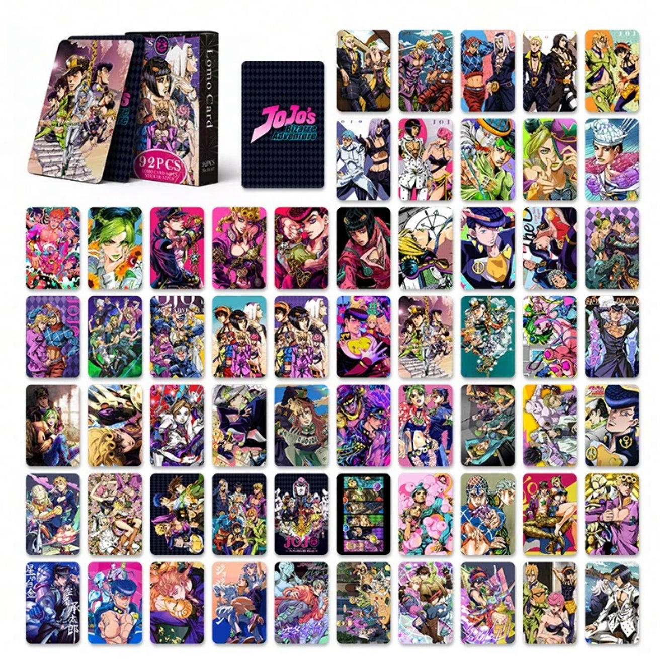 JoJo’s Bizarre Adventure Card & Sticker Set (92pc)