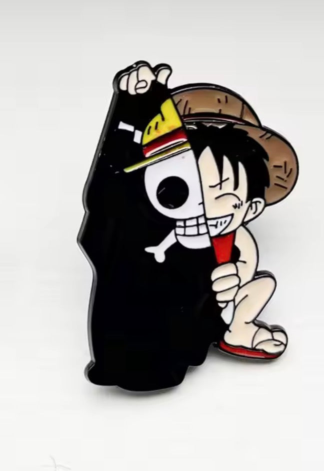 One Piece Monkey D. Luffy Straw Hat Pin Badge