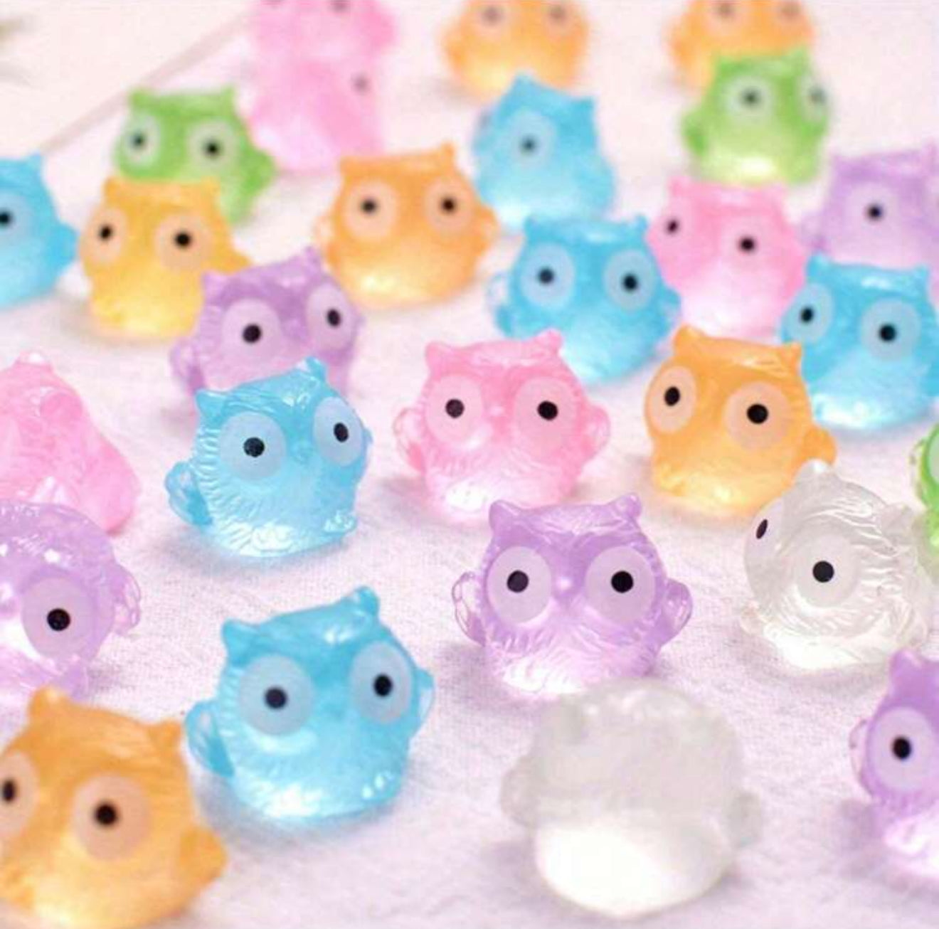 Owl Luminous Miniature Figure