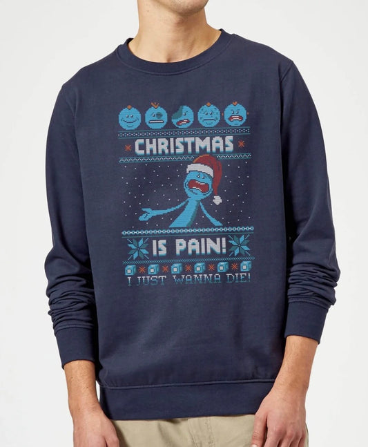 Rick and Morty Mr. Meeseeks Christmas Jumper