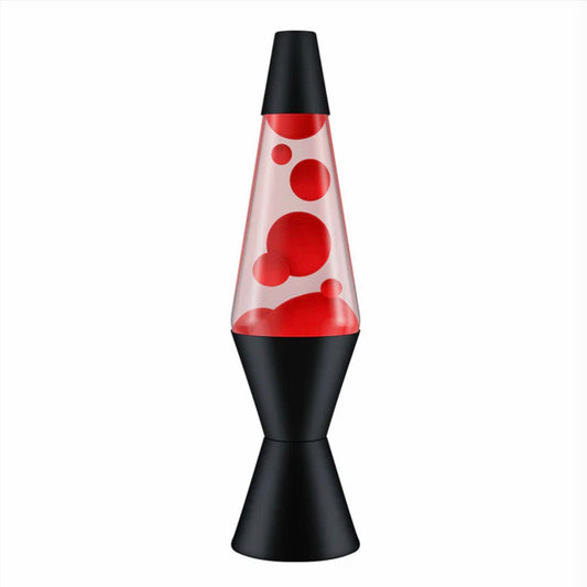 Lava Lamp 14.5” Red, Clear & Black