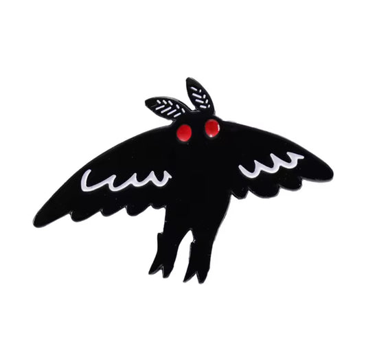 Mothman Soaring Pin Badge