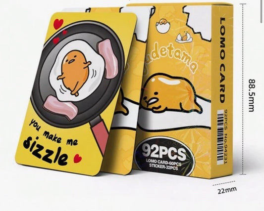 Sanrio Gudetama Lomo Card & Sticker Pack (92pcs)