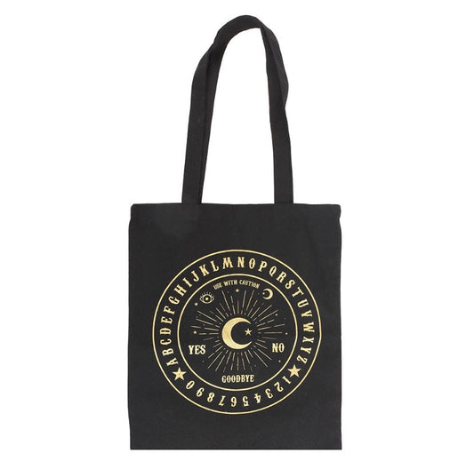 Black And Gold Talking Board Pollycotten Tote Bag