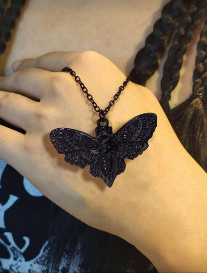 Death’s Head Hawkmoth Pendant & Chain