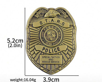 Resident Evil Raccoon Police Department S.T.A.R.S Bronze Badge