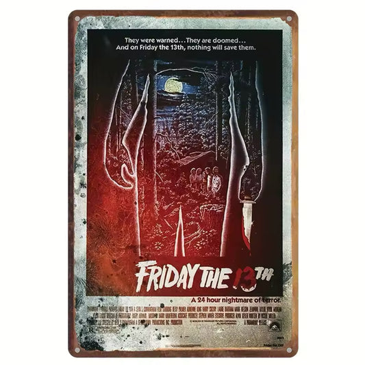 Friday the 13th A4 Vintage Tin Sign