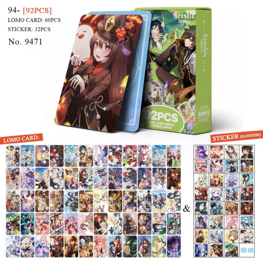 Genshin Impact Lomo Card & Sticker Pack