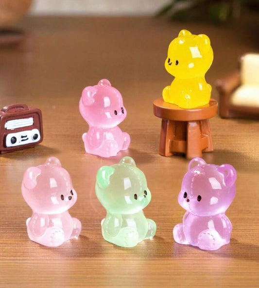 Teddy Bear Luminous Miniature Figure