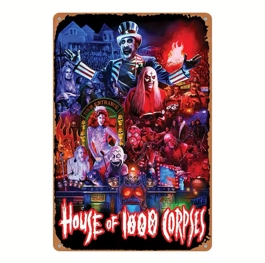 House of 1000 Corpses A4 Vintage Tin Sign