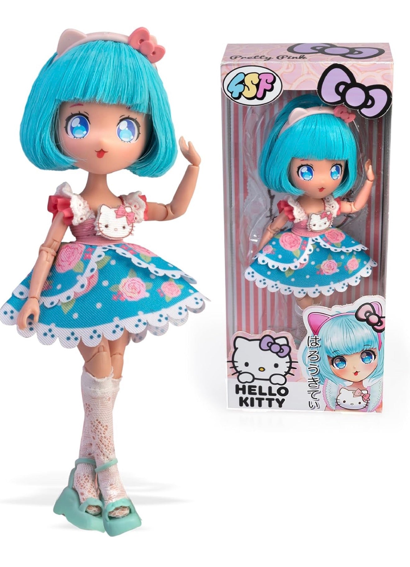 Hello Kitty Pretty Pink Articulated Doll