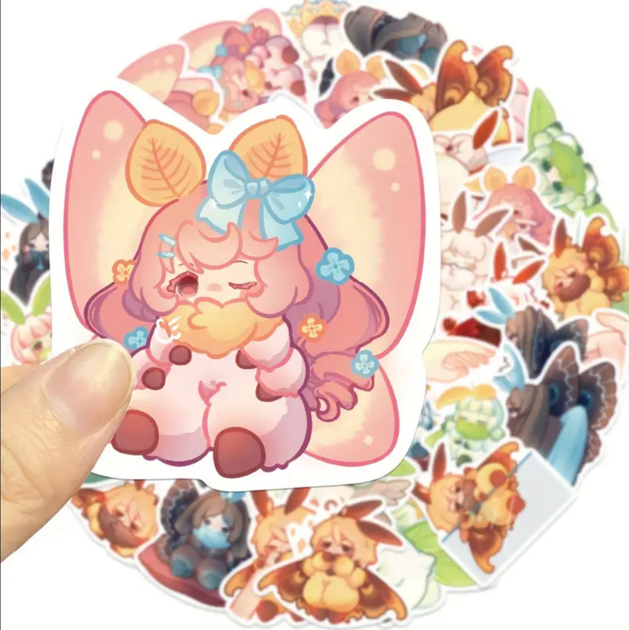 Mothgirl Kawaii Waterproof Sticker