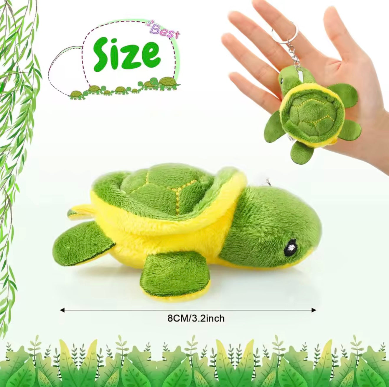 Sea Turtle Plush Keychain