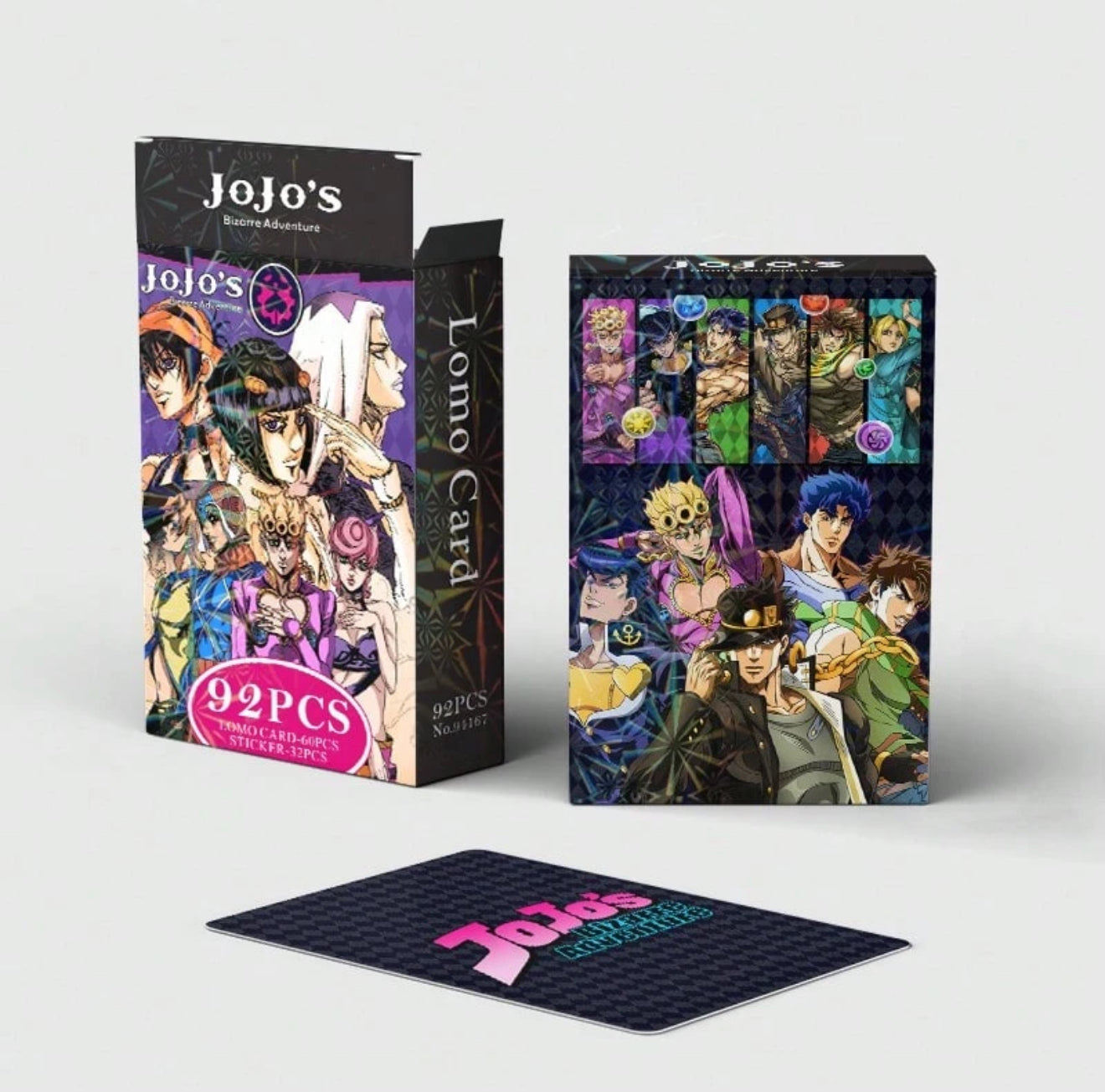 JoJo’s Bizarre Adventure Card & Sticker Set (92pc)