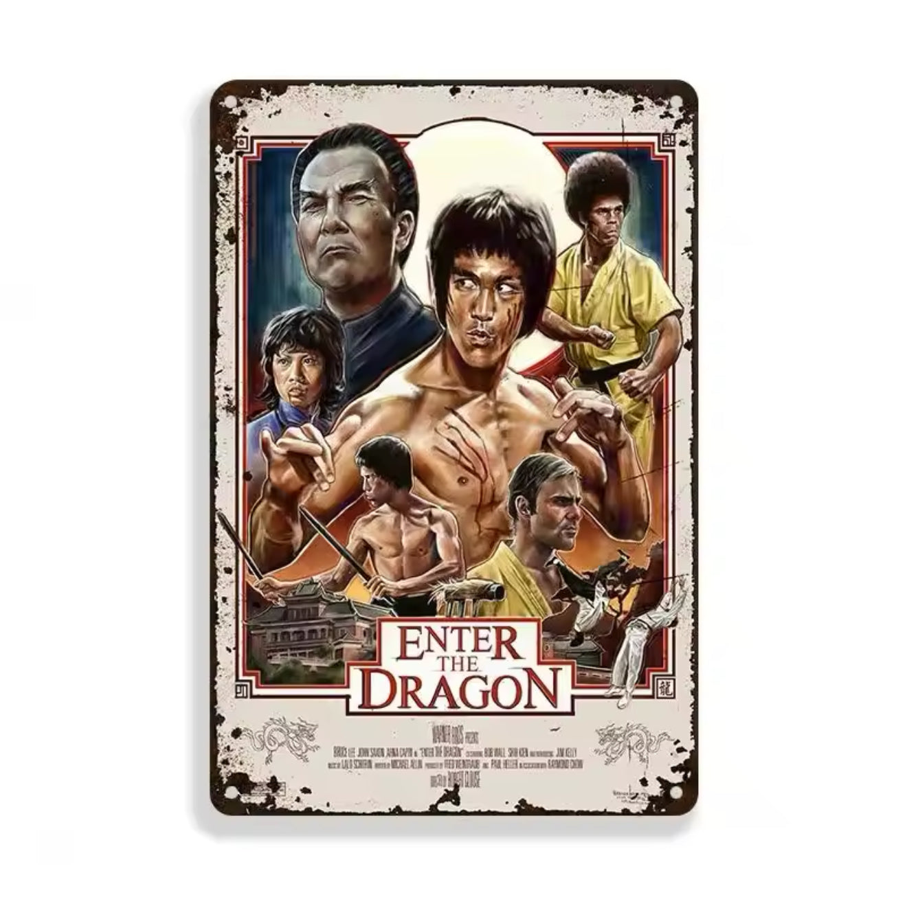 Enter the Dragon A4 Vintage Tin Sign