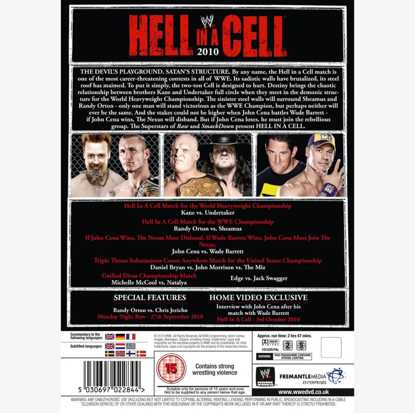 WWE Hell in a Cell 2010 DVD