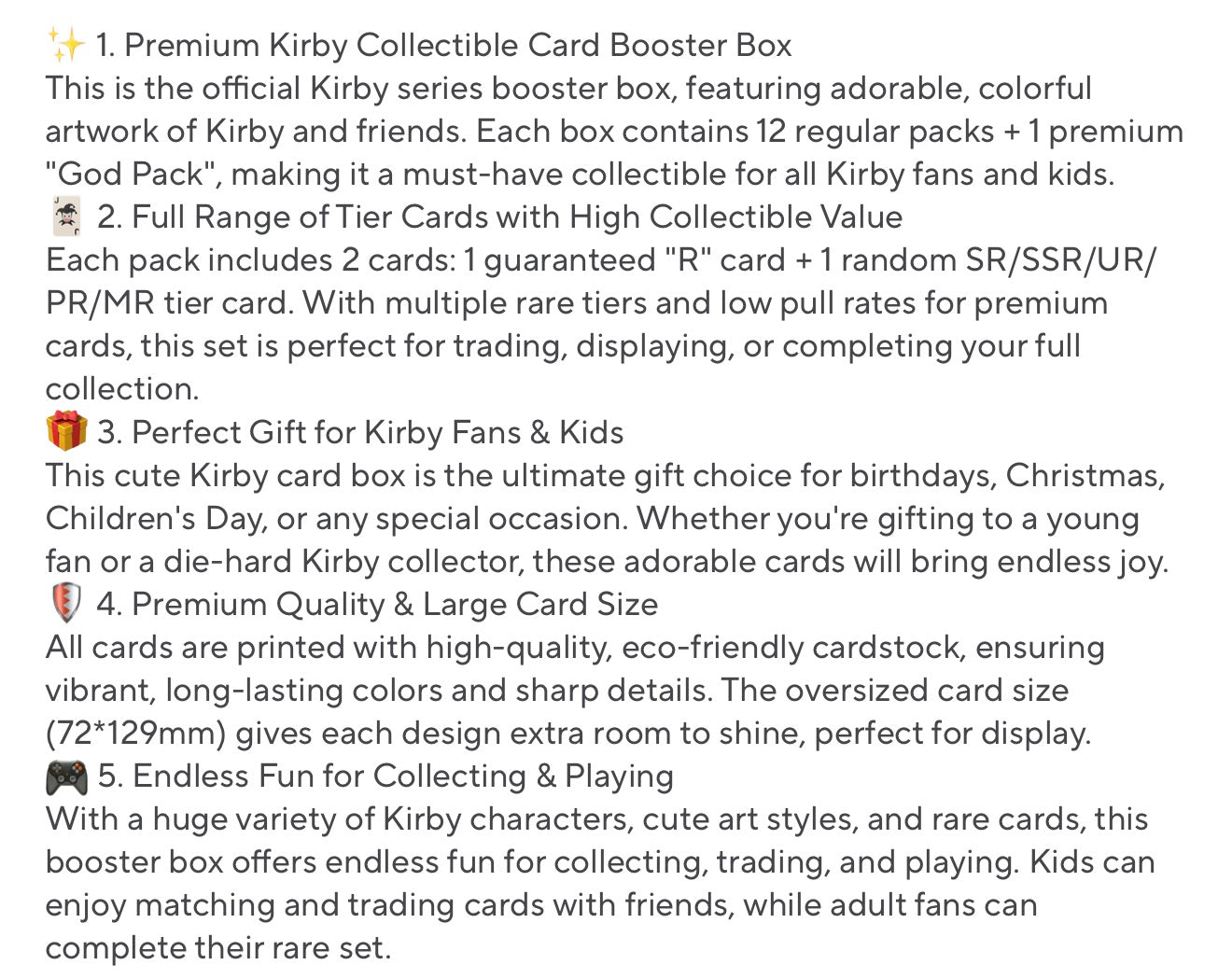 Kirby Trading Card Box Set (CN)