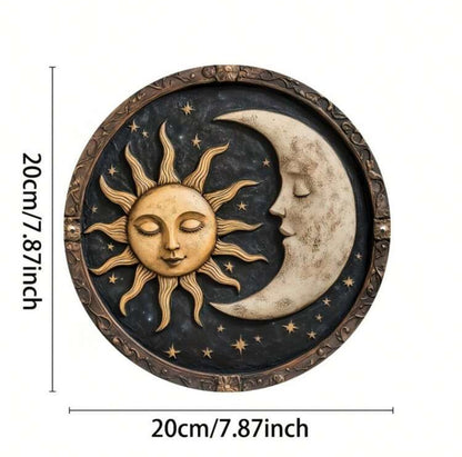 Sun & Moon Metal Sign