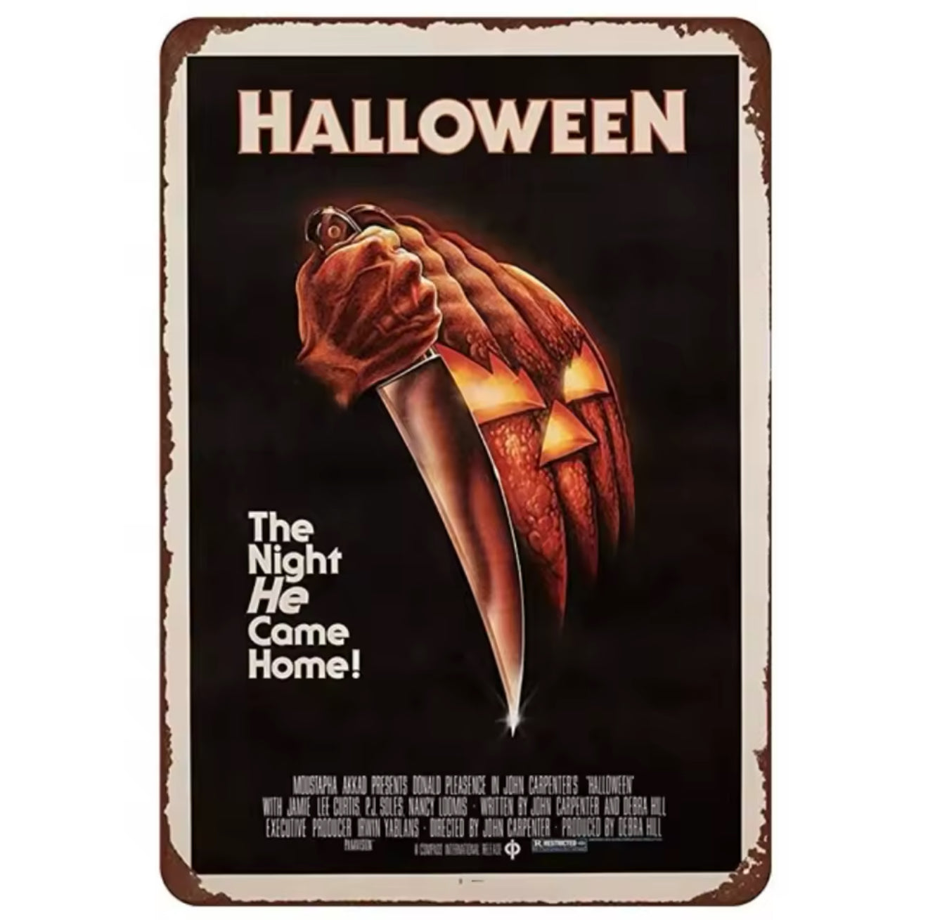 Halloween A4 Vintage Tin Sign